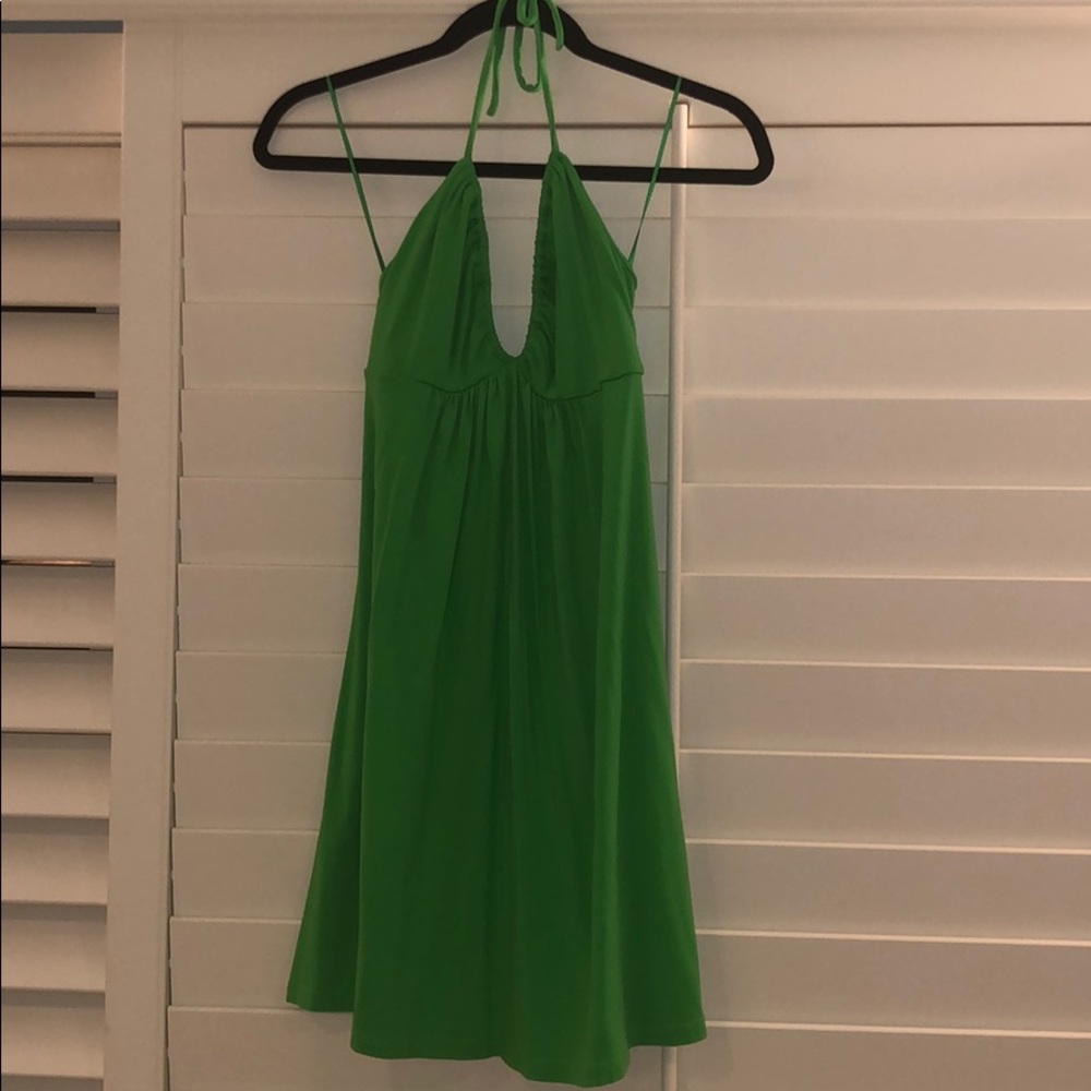 Susana Monaco green halter dress!